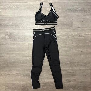 Alo Yoga Black & White Activewear Set